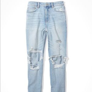 american eagle stretch mom jeans